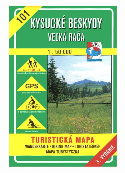Kysucké Beskydy - Veľká Rača 1:50 000