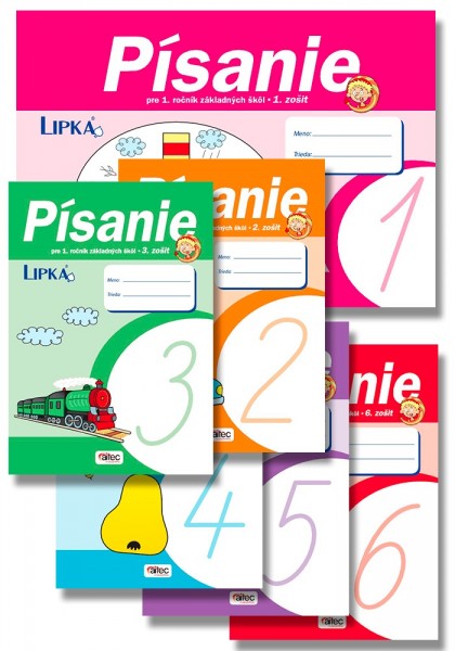 Písanie pre 1. ročník – súbor predpisových zošitov k Hupsovmu šlabikáru LIPKA Písanie pre 1. ročník – súbor predpisových zošitov k Hupsovmu šlabikáru LIPKA