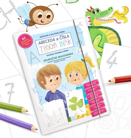 Edukačná maľovanka - Abeceda a Čísla Trocha inak Edukačná maľovanka - Abeceda a Čísla Trocha inak