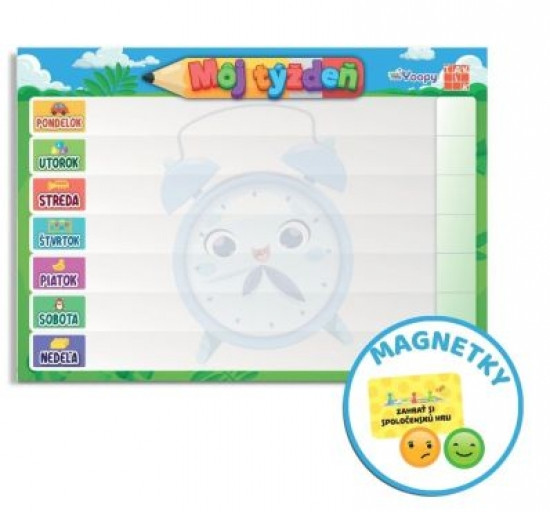 Môj týždeň - Magnetický organizér Môj týždeň - Magnetický organizér