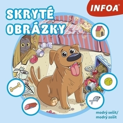 Skryté obrázky - modrý sešit/modrý zošit