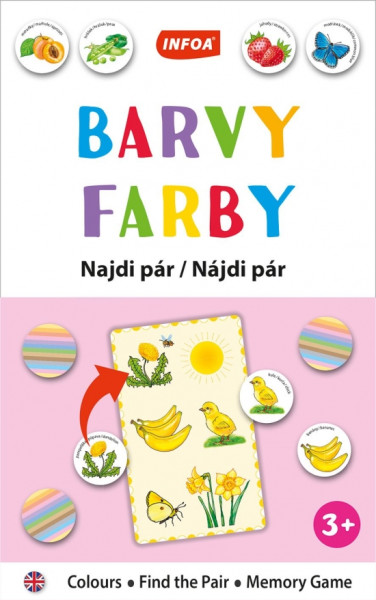 Výučbová hra - Nájdi pár - Farby