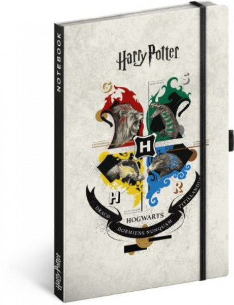 Notes Harry Potter, linajkovaný, 13 × 21 cm Notes Harry Potter, linajkovaný, 13 × 21 cm