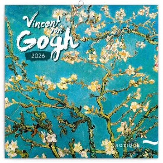 NOTIQUE Poznámkový kalendár Vincent van Gogh 2026, 30 x 30 cm NOTIQUE Poznámkový kalendár Vincent van Gogh 2026, 30 x 30 cm