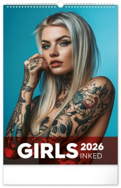 Nástenný kalendár Inked Girls 2026, 33 x 46 cm Nástenný kalendár Inked Girls 2026, 33 x 46 cm