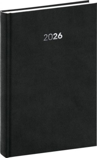 NOTIQUE Denný diár Balakon 2026, čierny, 15 x 21 cm NOTIQUE Denný diár Balakon 2026, čierny, 15 x 21 cm