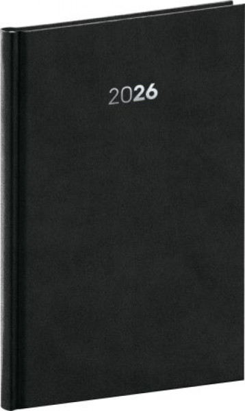 NOTIQUE Týždenný diár Balakon 2026, čierny, 15 x 21 cm NOTIQUE Týždenný diár Balakon 2026, čierny, 15 x 21 cm
