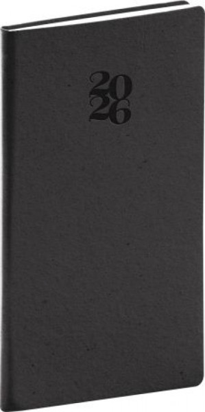 NOTIQUE Vreckový diár Essenza 2026, káva, 9 x 15,5 cm NOTIQUE Vreckový diár Essenza 2026, káva, 9 x 15,5 cm