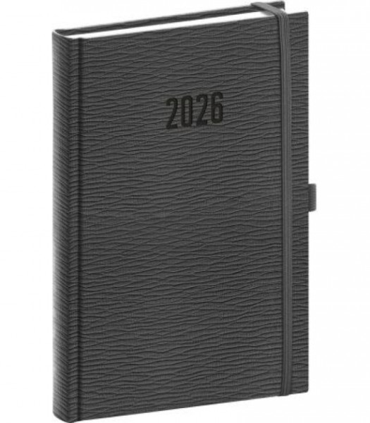 NOTIQUE Denný diár Rivoli 2026, sivý, 15 x 21 cm NOTIQUE Denný diár Rivoli 2026, sivý, 15 x 21 cm