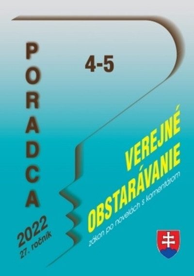 Poradca 4-5/2022 - Zákon o verejnom obstarávaní - zákon po novelách skomentárom