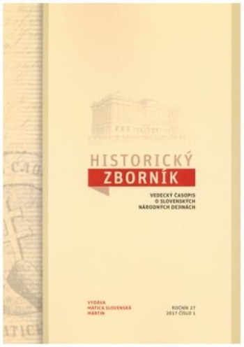 Historický zborník 1/2021 Historický zborník 1/2021