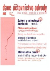 Dane, účtovníctvo, odvody 12/2014