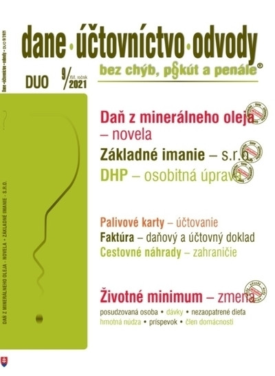 DUO 9/20201 - Dane, účtovníctvo, odvody bez chýb, pokút a penále DUO 9/20201 - Dane, účtovníctvo, odvody bez chýb, pokút a penále
