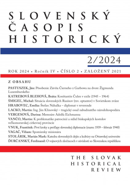 Slovenský časopis historický 2/2024 Slovenský časopis historický 2/2024