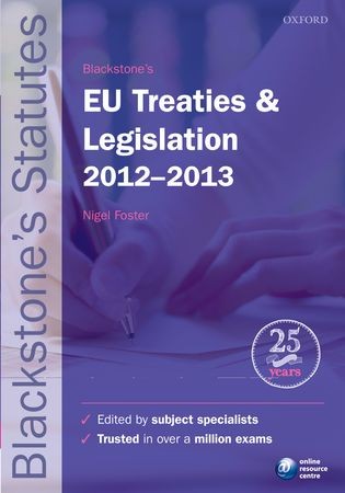 Blackstone`s EU Treaties &