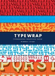 Typographic Gift Wrapping Pape Typographic Gift Wrapping Pape