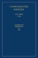 International Law Reports, Consolidated Index 3 Volume Hardback Set