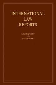 International Law Reports International Law Reports