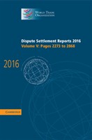 Dispute Settlement Reports 2016 Dispute Settlement Reports 2016
