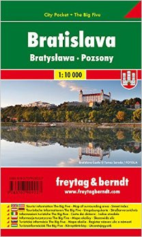Bratislava / city plan centrum lamino 1:10 000 Bratislava / city plan centrum lamino 1:10 000