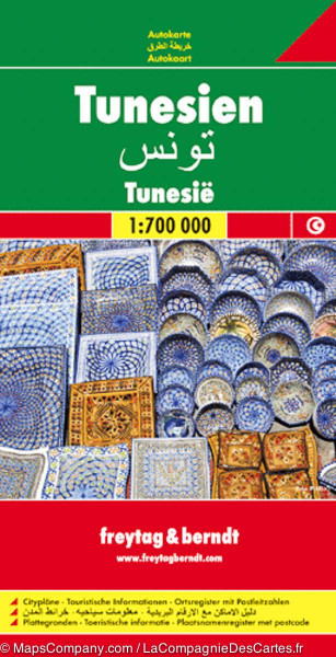 Automapa Tunisko 1:700 000 Automapa Tunisko 1:700 000