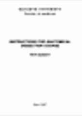 Instructions for Anatomical Dissection Course Instructions for Anatomical Dissection Course