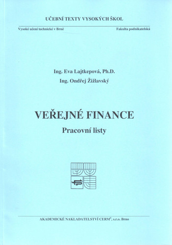 Veřejné finance-pracovní listy Veřejné finance-pracovní listy