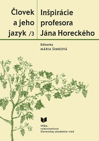 Človek a jeho jazyk 3 Človek a jeho jazyk 3