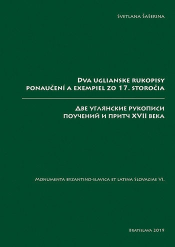 Dva uglianske rukopisy ponaučení a exempiel zo 17. storočia