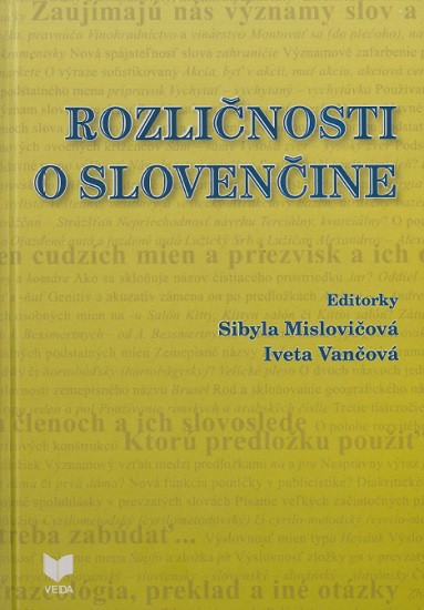 Rozličnosti o slovenčine