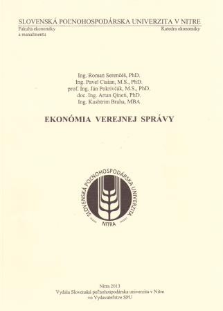 Ekonómia verejnej správy Ekonómia verejnej správy