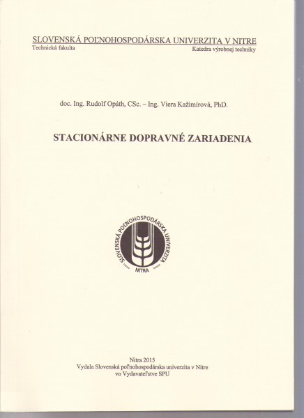 Stacionárne dopravné zariadenia Stacionárne dopravné zariadenia