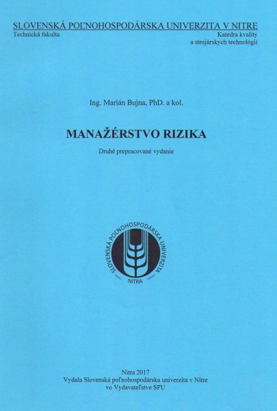MANAŽÉRSTVO RIZIKA MANAŽÉRSTVO RIZIKA