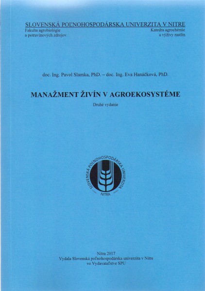 Manažment živín v agroekosystéme