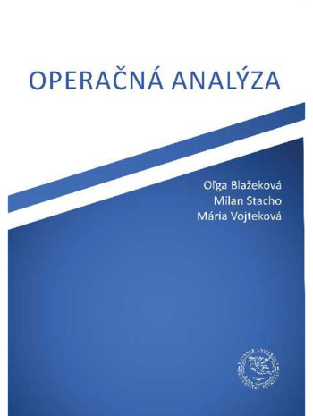 Operačná analýza Operačná analýza