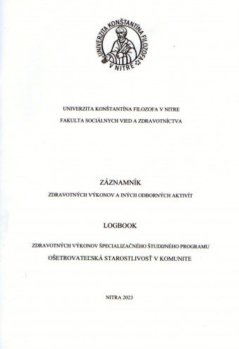 Záznamník zdravotných výkonov a iných odborných aktivít Záznamník zdravotných výkonov a iných odborných aktivít
