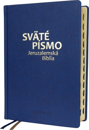 Sväté písmo – Jeruzalemská Biblia (veľký formát) – modrá so zlatorezom