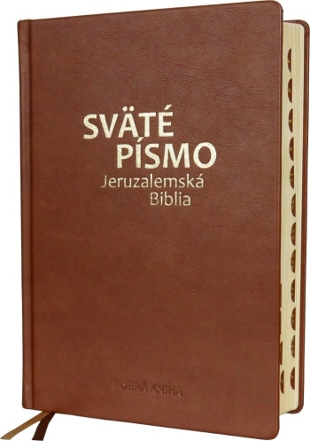 Sväté písmo – Jeruzalemská Biblia (veľký formát) – hnedá so zlatorezom