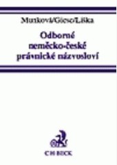 Odborné německo-české právnické názvosloví Odborné německo-české právnické názvosloví