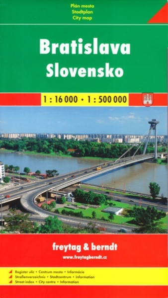 Bratislava + Slovensko 1:16 000/1:500 000