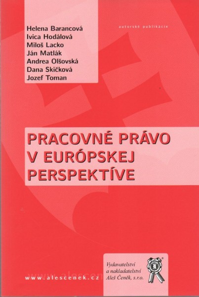 Pracovné právo v európskej perspektíve