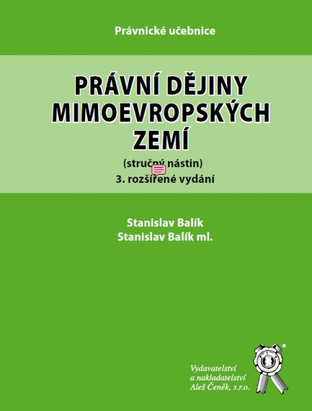 Právní dějiny mimoevropských zemí, 3. vydání Právní dějiny mimoevropských zemí, 3. vydání