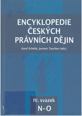 Encyklopedie českých právních dějin, IV. svazek N-O