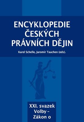 Encyklopedie českých právních dějin - XXI. svazek