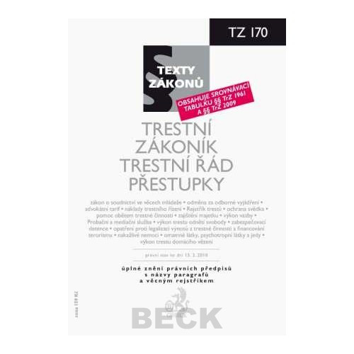 Trestní zákoník. Trestní řád. Trestní zákoník. Trestní řád.