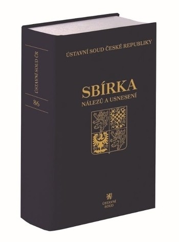 Sbírka nálezů a usnesení ÚS ČR, svazek 86 (vč. CD) Sbírka nálezů a usnesení ÚS ČR, svazek 86 (vč. CD)