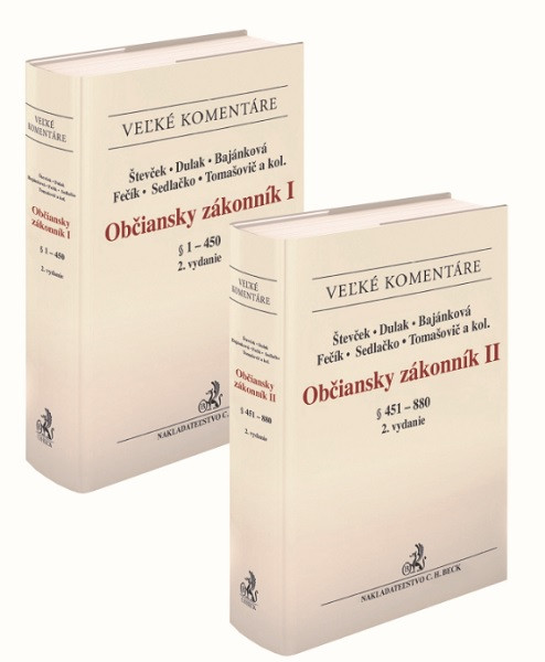 Občiansky zákonník I a II. zväzok.(komplet!) (2. vydanie)