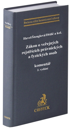 Zákon o veřejných rejstřících právnických a fyzických osob. Komentář. 2. vydání Zákon o veřejných rejstřících právnických a fyzických osob. Komentář. 2. vydání