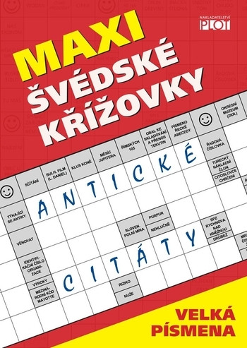 Maxi švédské křížovky /červená/ Maxi švédské křížovky /červená/