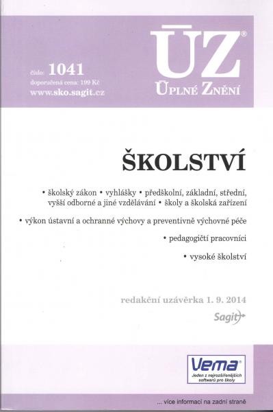 ÚZ č.1041 Školství ÚZ č.1041 Školství